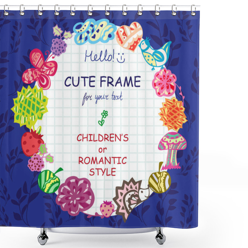 Personality  Background For Children's  Design Shower Curtains