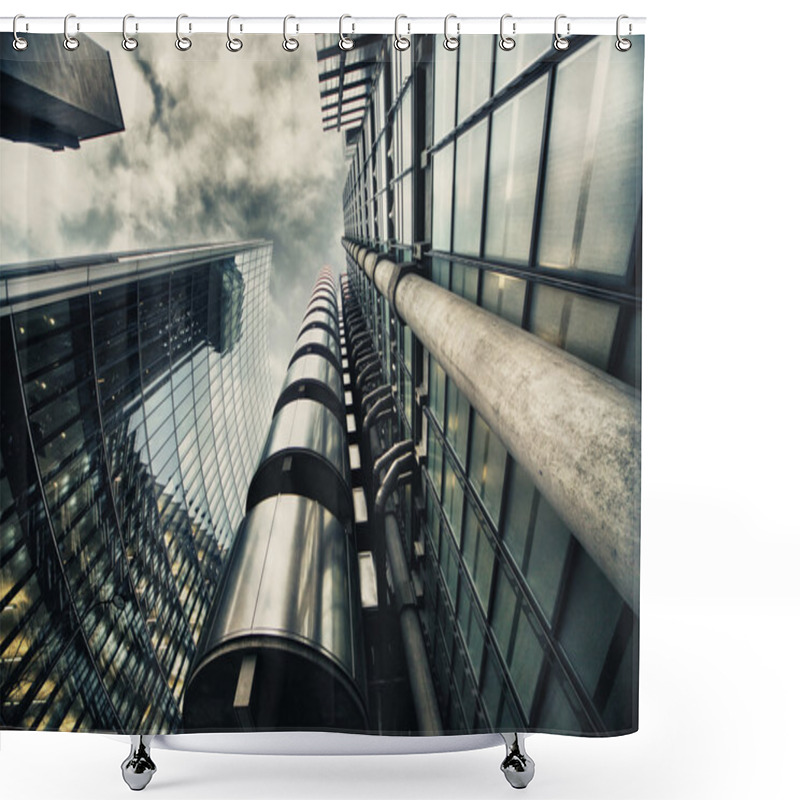 Personality  Skyscraper Shower Curtains