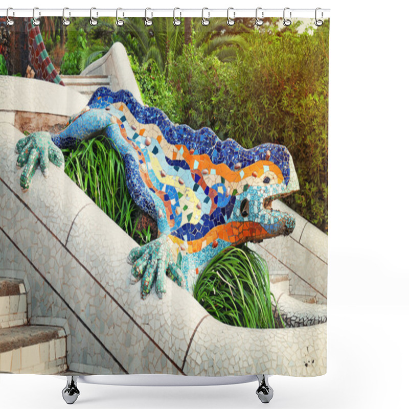 Personality  Lizard Fountain At Park Guell. Shower Curtains