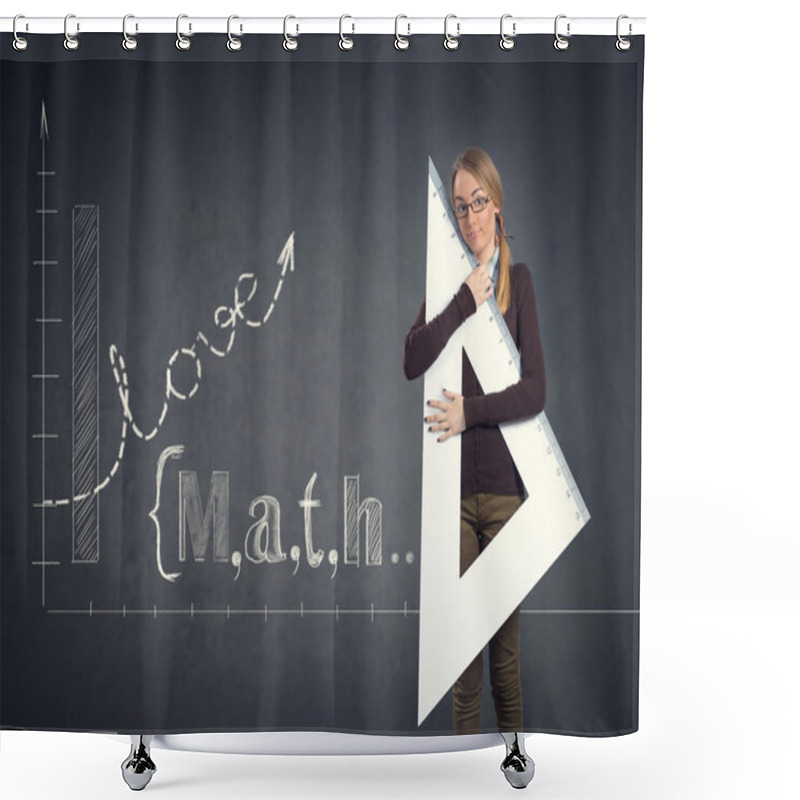 Personality  Student Loves Math Shower Curtains