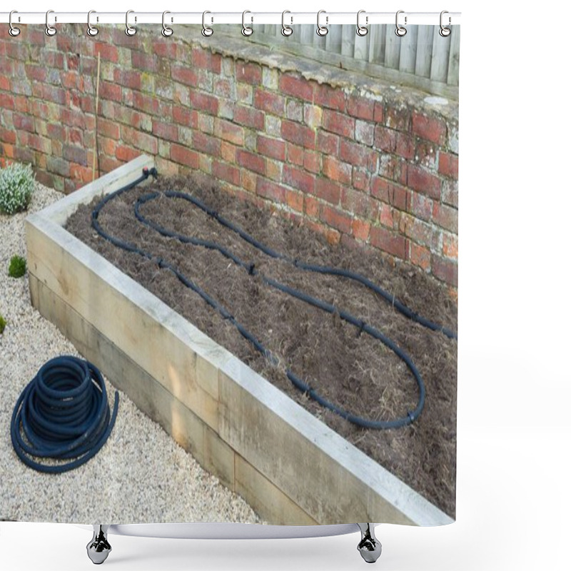 Personality  Installing Soaker Hose, Water Irrigation System In Vegetable Garden, UK Shower Curtains