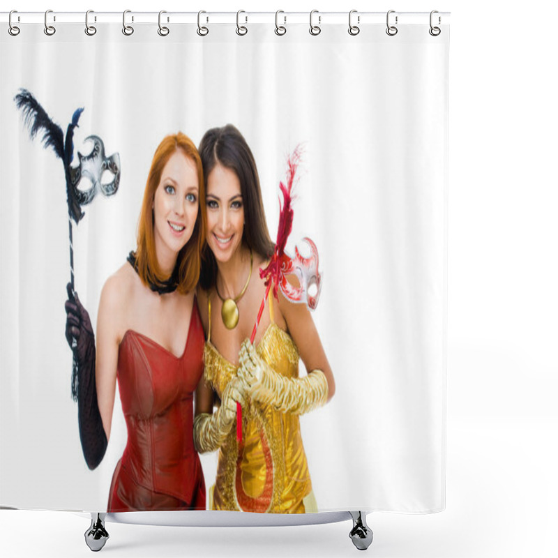 Personality  Glamorous Girls Shower Curtains