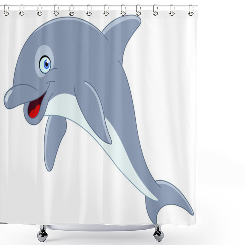 Personality  Dolphin Shower Curtains