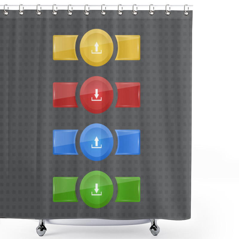 Personality  Vector Upload, Dowload Elements Shower Curtains