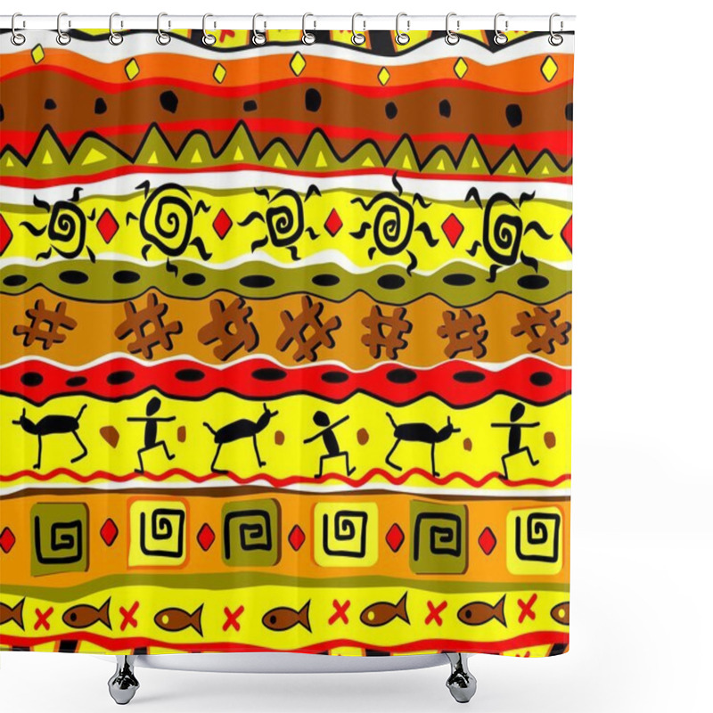 Personality  Seamless Tribal Pattern Shower Curtains