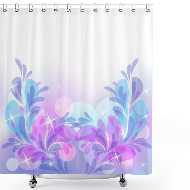 Personality  Transparent Ornament And Boke Shower Curtains