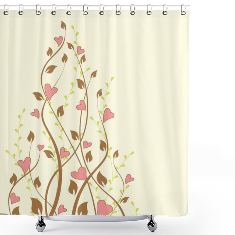 Personality  Hearts Shower Curtains