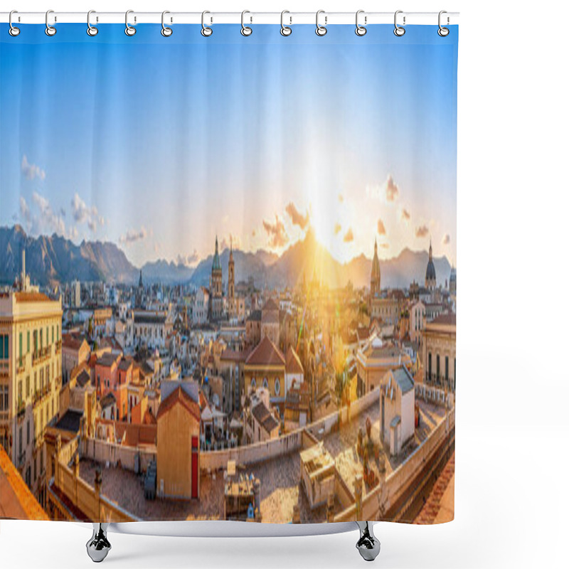 Personality  The Skyline Of Palermo While Sunset, Italy Shower Curtains