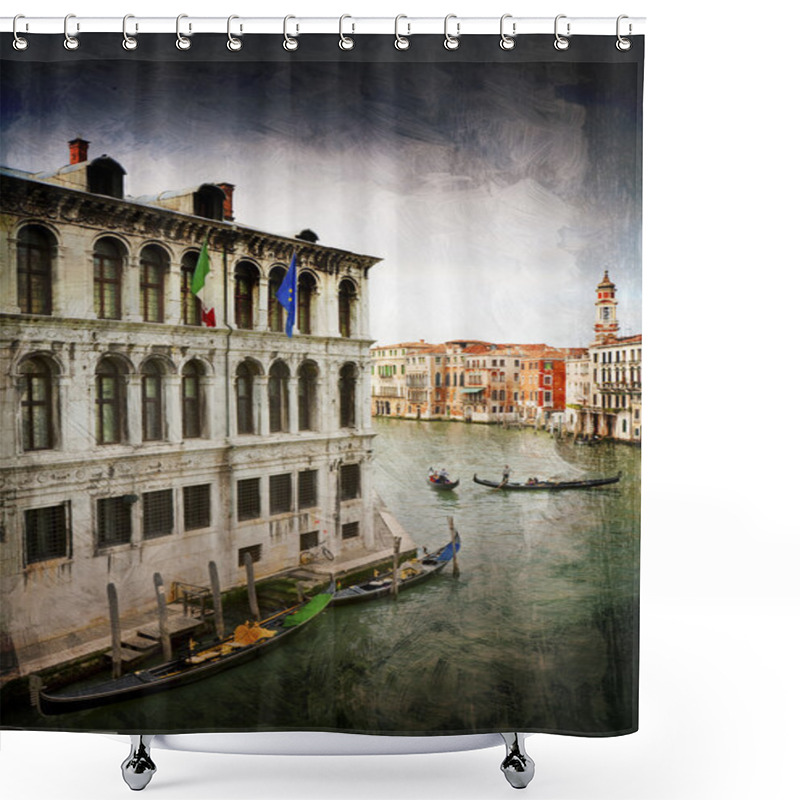 Personality  Grand Canal. Shower Curtains