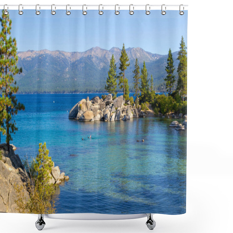 Personality  Lake Tahoe Is A Freshwater Alpine Lake Located In The Sierra Nevada Shower Curtains