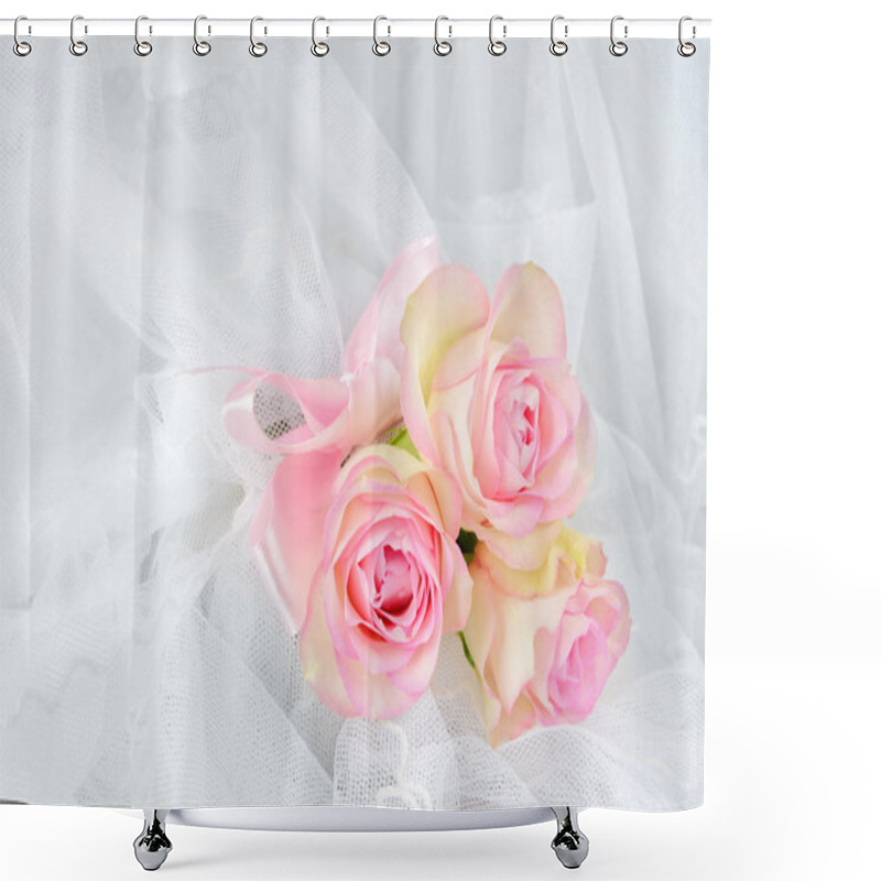 Personality  Pink Roses Shower Curtains