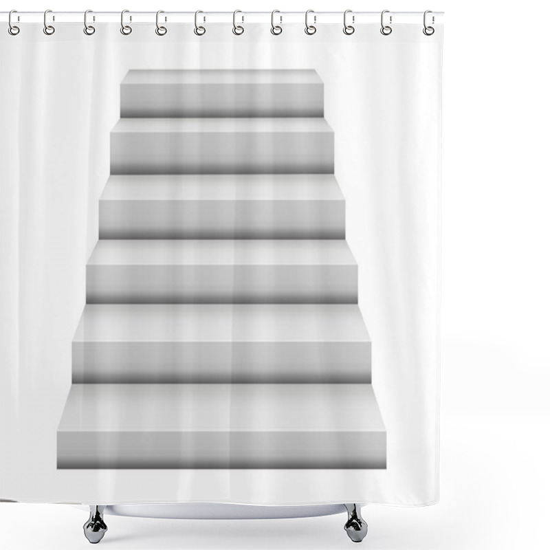 Personality  Steps Illustration Shower Curtains