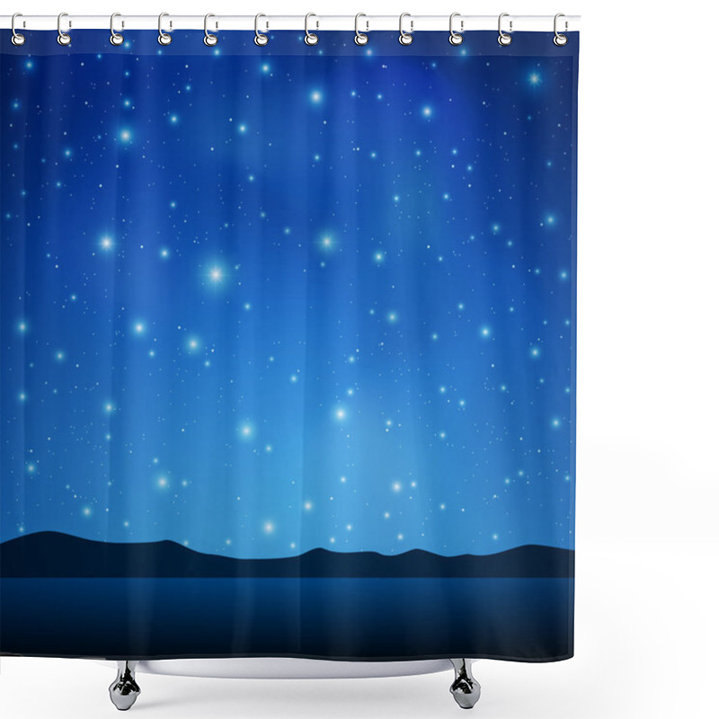 Personality  Night Sky Shower Curtains