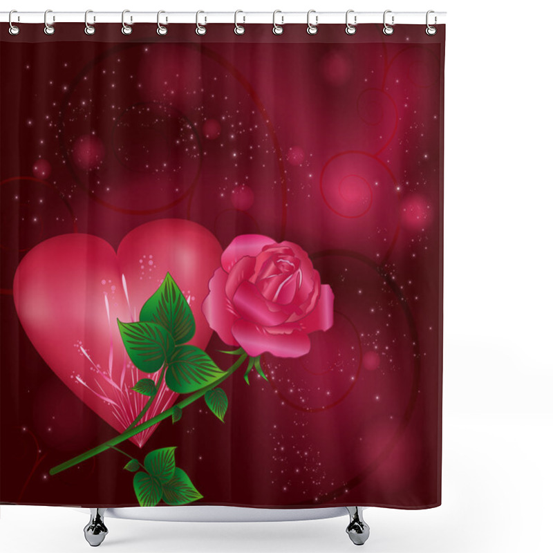 Personality  Valentine's Day Greeting Card Shower Curtains