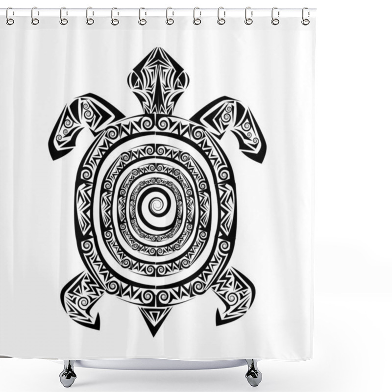 Personality  Turtle Tattoo Shower Curtains