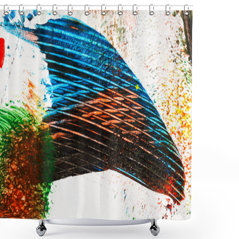 Personality  Abstract Vibrant Acrylic Art Background Shower Curtains