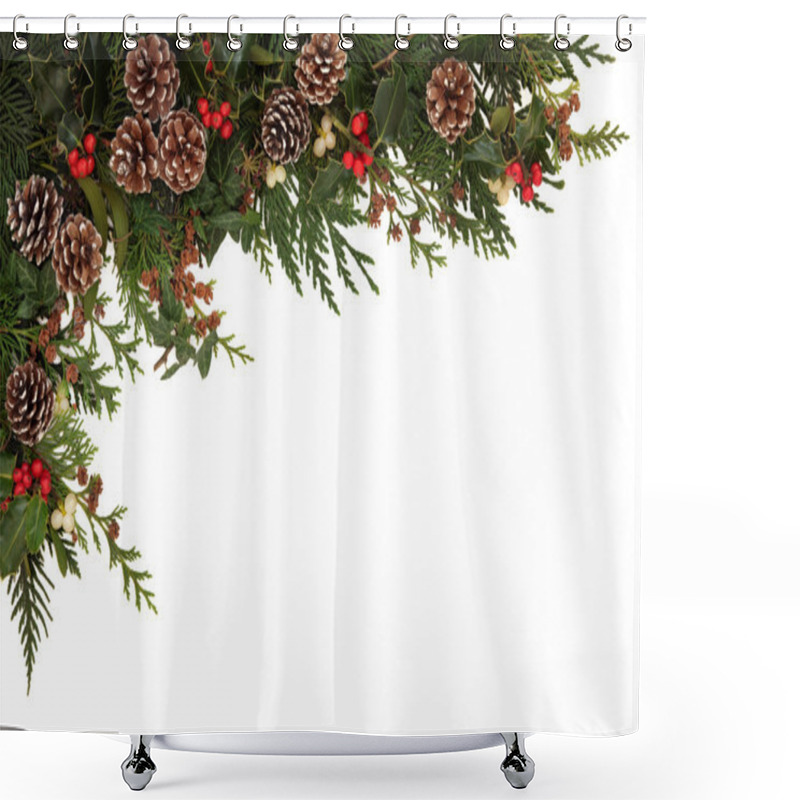 Personality  Seasonal Border Shower Curtains