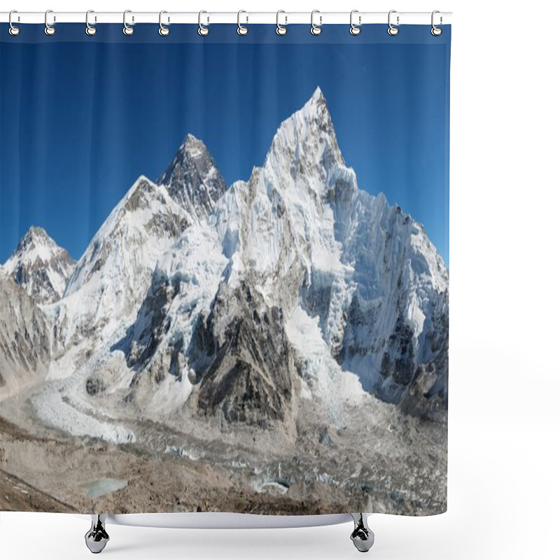 Personality  Panoramic View Of Mount Everest Shower Curtains