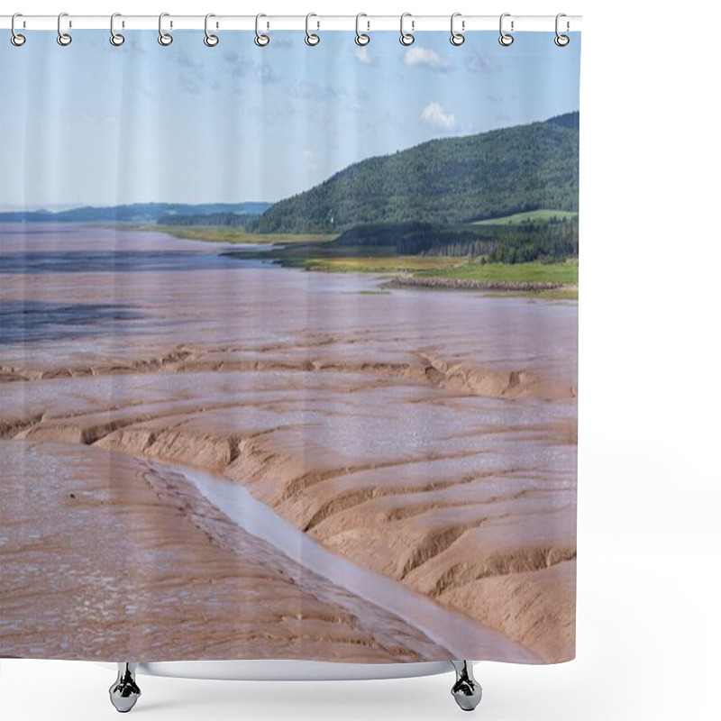 Personality  Daniel's Flats, Watt At Low Tide, Bay Of Fundy, New Brunswick, Canada, North America Shower Curtains