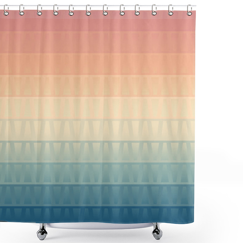 Personality  Abstract Seamless Geometric Pattern Shower Curtains