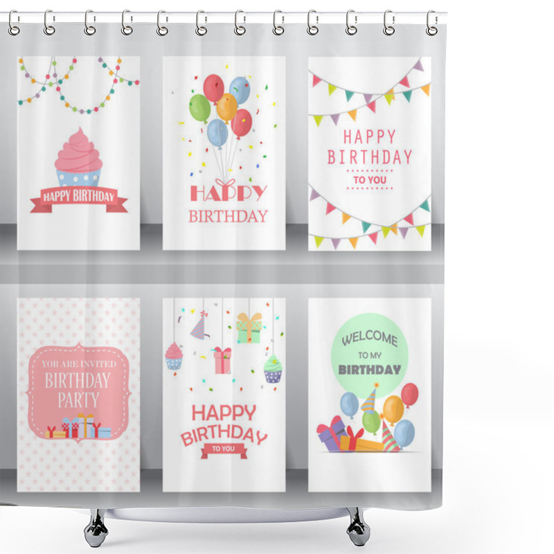 Personality  Holiday Greeting And Invitation Card.  Shower Curtains