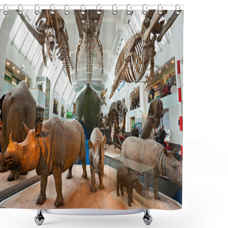 Personality  LONDON, UNITED KINGDOM - MARCH 03: Interior View Of Natural Hist Shower Curtains