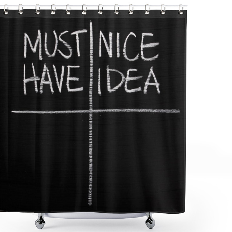 Personality  Must Have Versus Nice Idea Shower Curtains