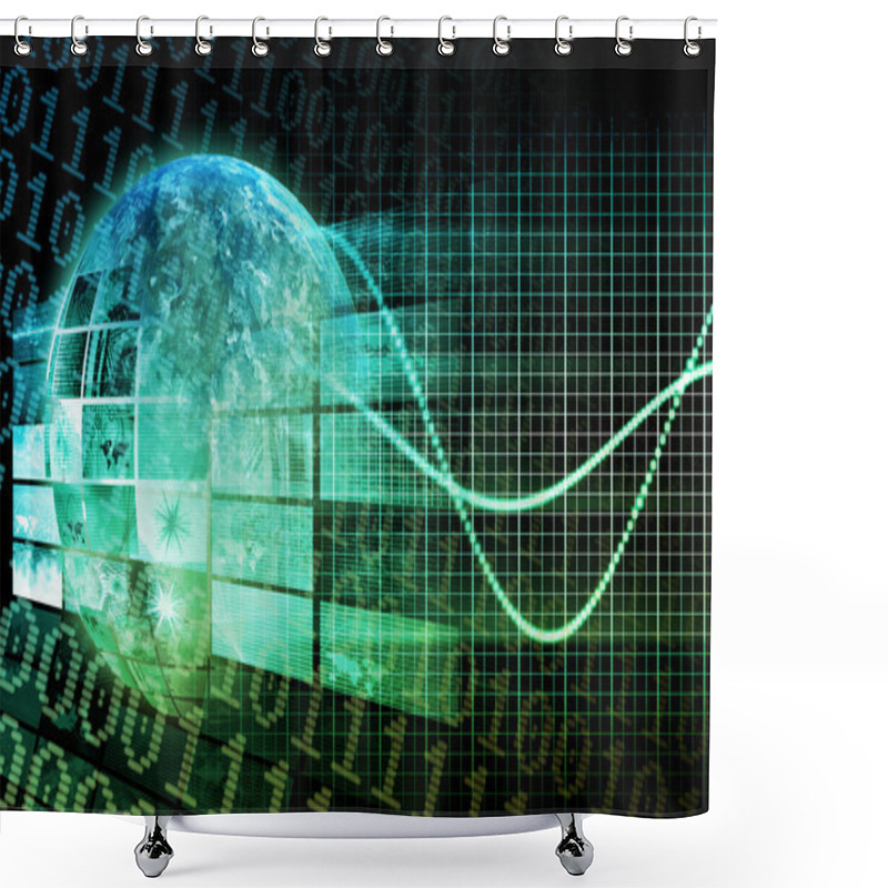 Personality  Technology Platform Shower Curtains