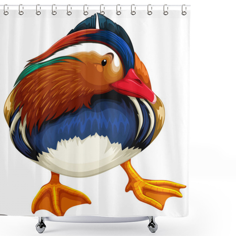 Personality  Madarin Duck Shower Curtains