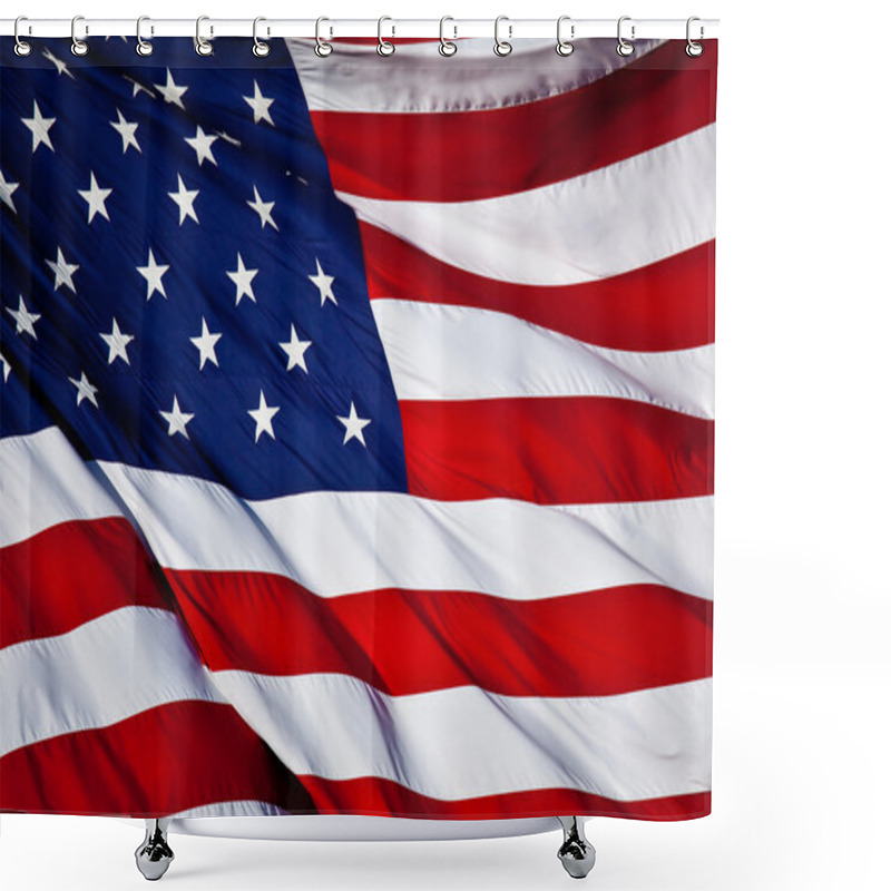 Personality  US Flag Shower Curtains