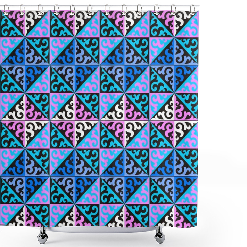 Personality  Kazakh National Patterns And Ornaments Shower Curtains