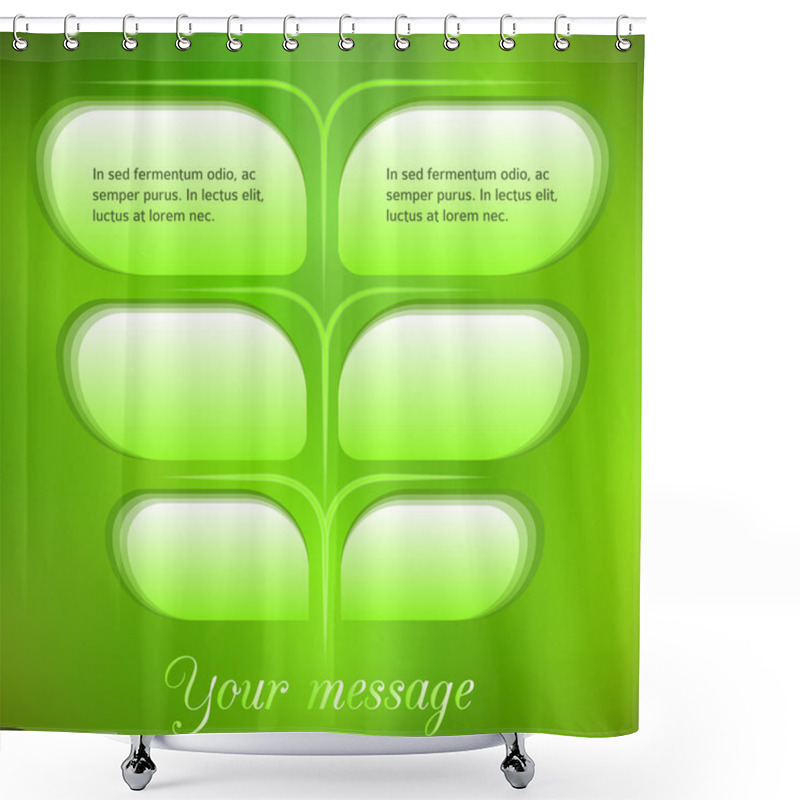 Personality  Natural-product-vector-template-page-ad Shower Curtains