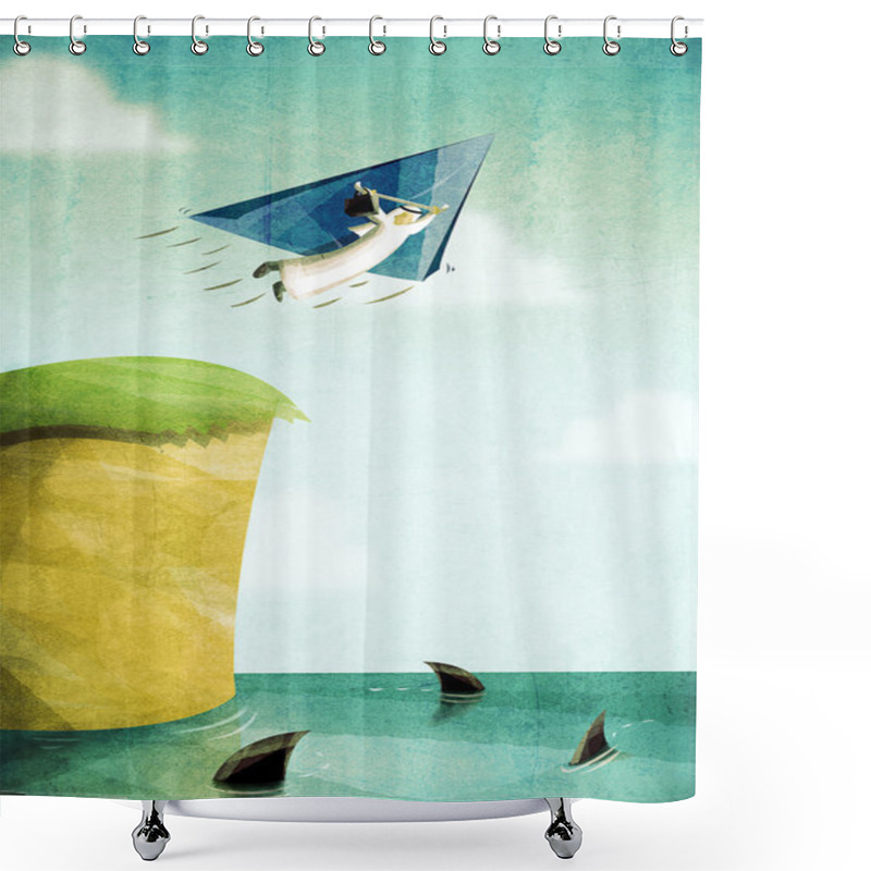 Personality  Risk Management And Business Concept  Shower Curtains