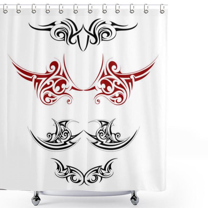 Personality  Body Art Tattoo Shower Curtains