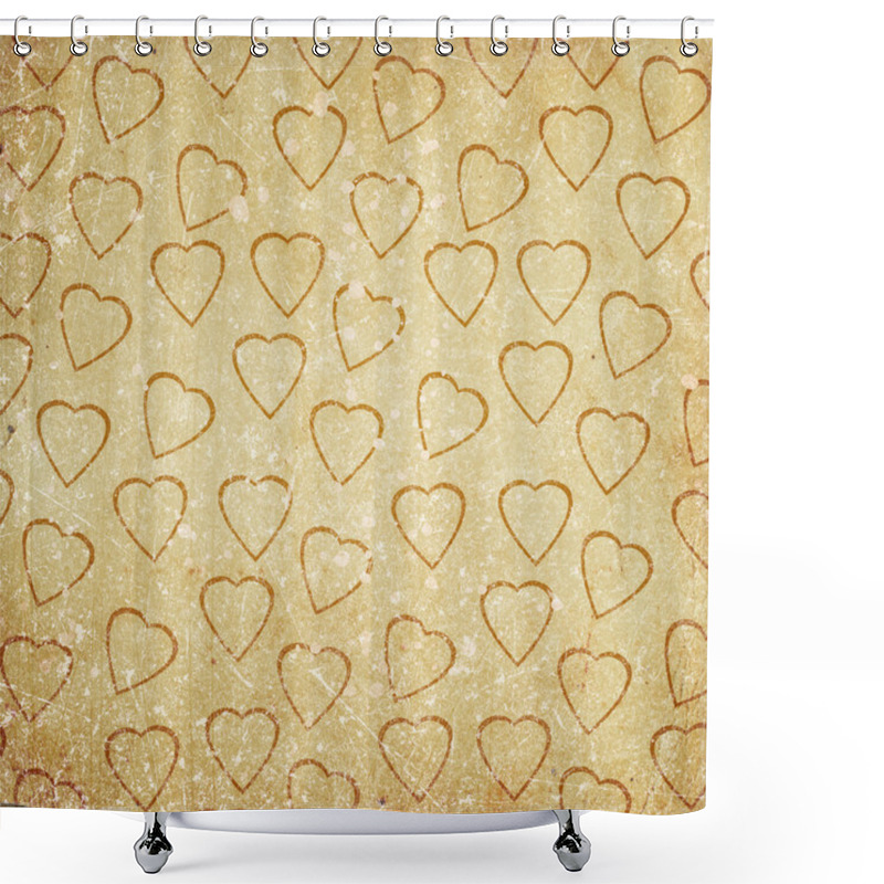 Personality  Abstract Hearts Shower Curtains