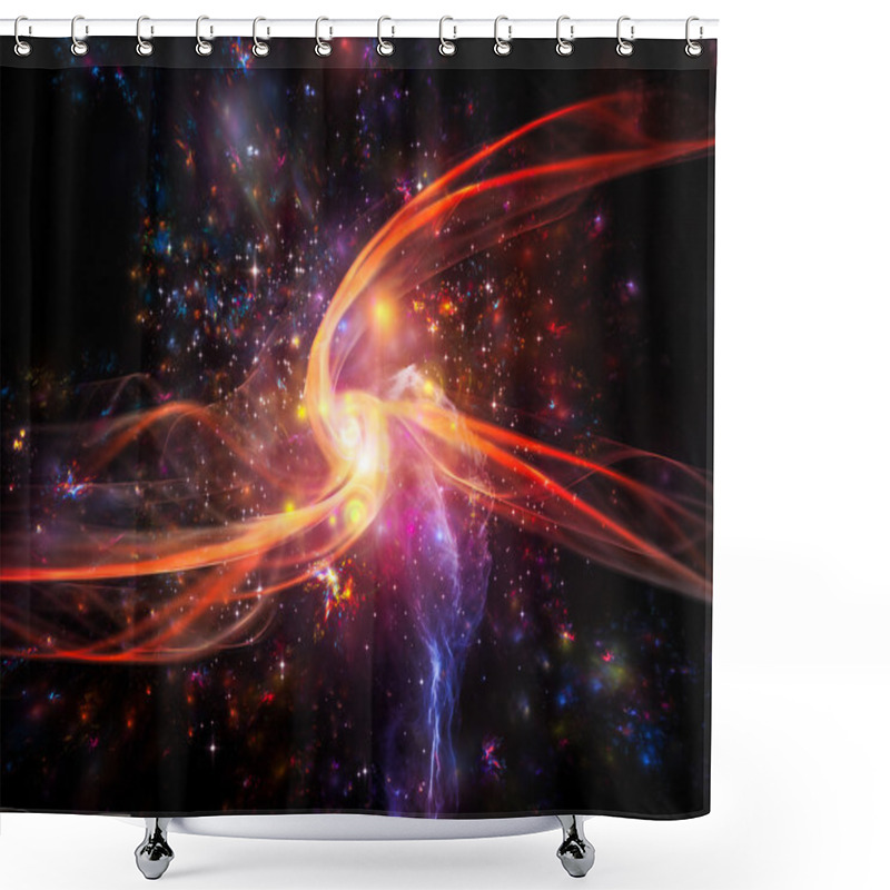 Personality  Metaphorical Vortex Shower Curtains