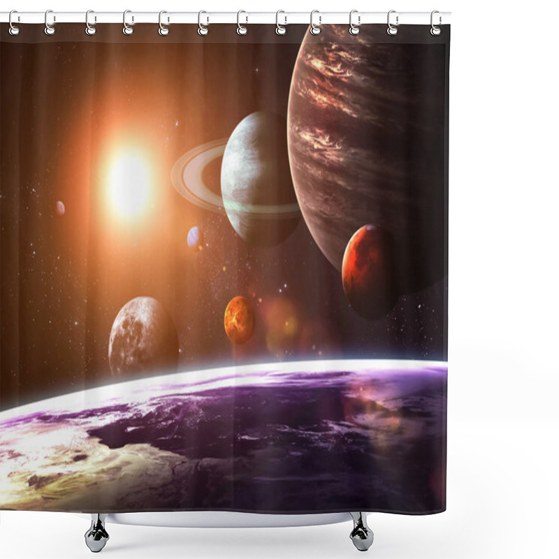 Personality  Solar System And Space Objects. Elements Of This Image Furnished By NASA Shower Curtains