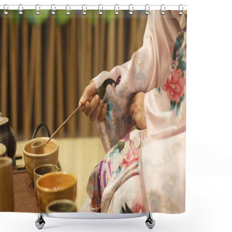 Personality  Japanese Tea Ceremony Culture East Beverage Shower Curtains