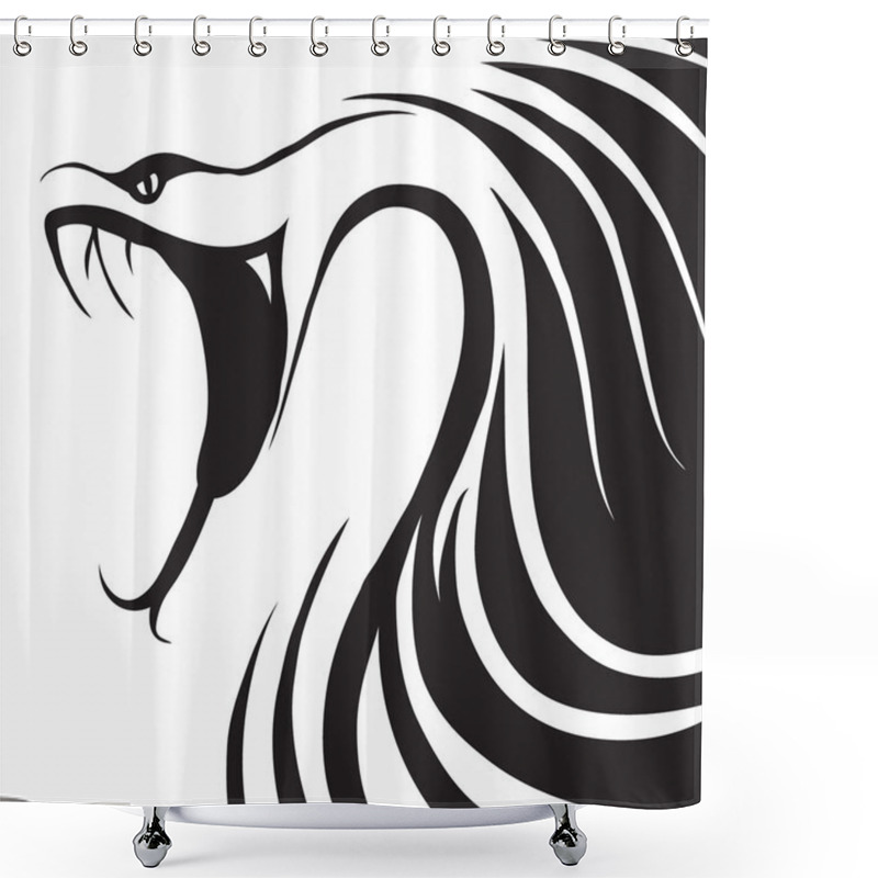 Personality  Snake shower curtains