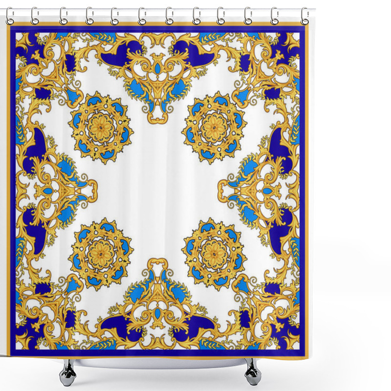 Personality  Design Of Kerchief In Baroque Style Shower Curtains