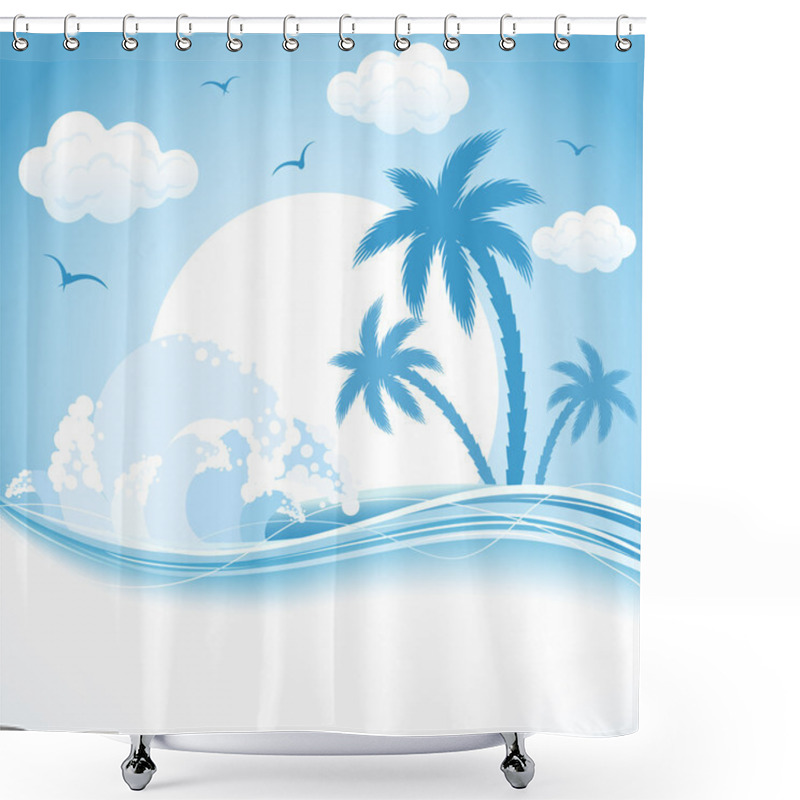 Personality  Tropical Theme Shower Curtains