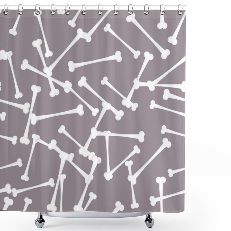 Personality  Seamless Bone Texture Shower Curtains