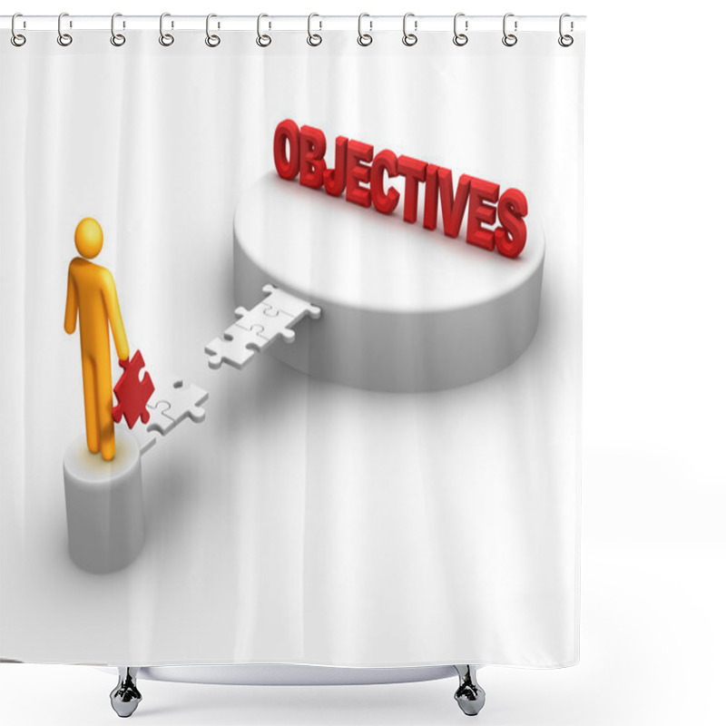 Personality  Objectives Shower Curtains