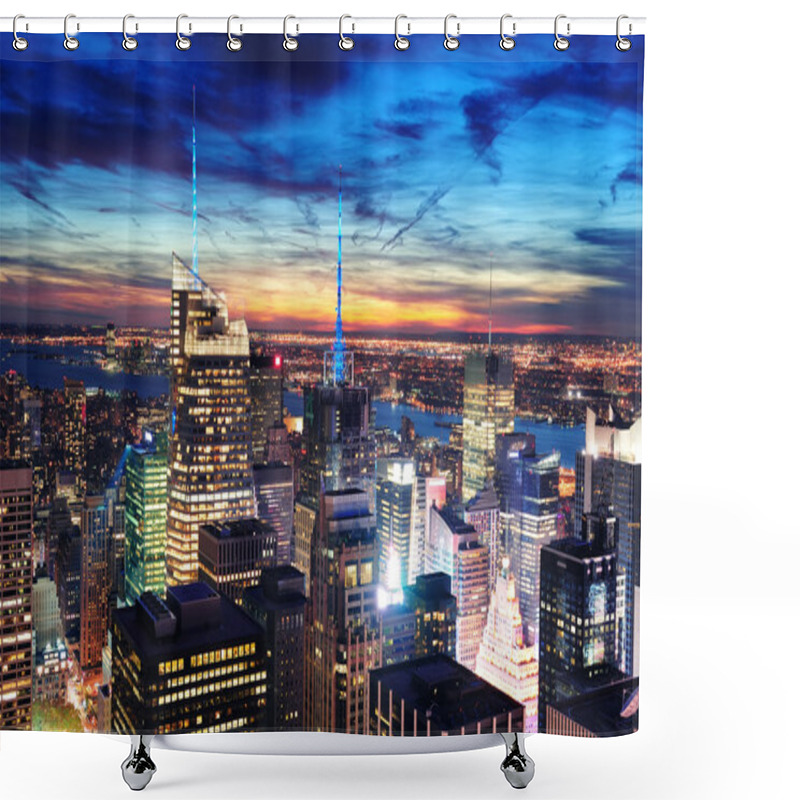 Personality  New York City Skyline Shower Curtains