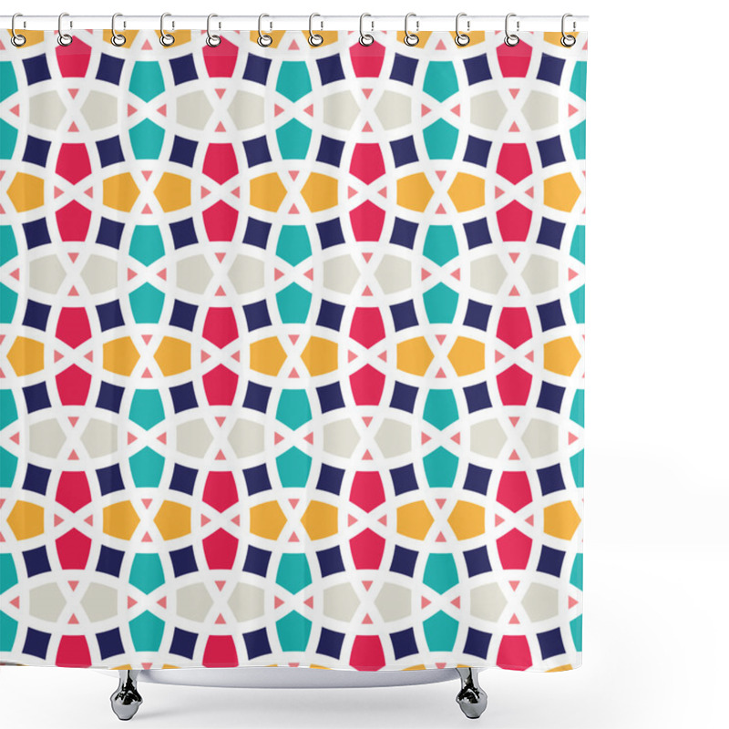 Personality  Tangled Lattice Pattern Shower Curtains