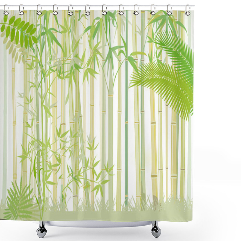 Personality  Bamboo Forest Shower Curtains