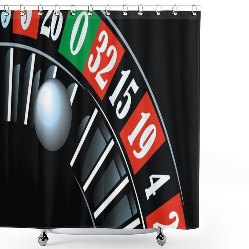 Personality  Casino Roulette Background Shower Curtains