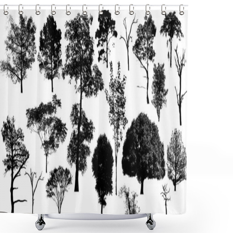 Personality  Nature Trees Collection Shower Curtains