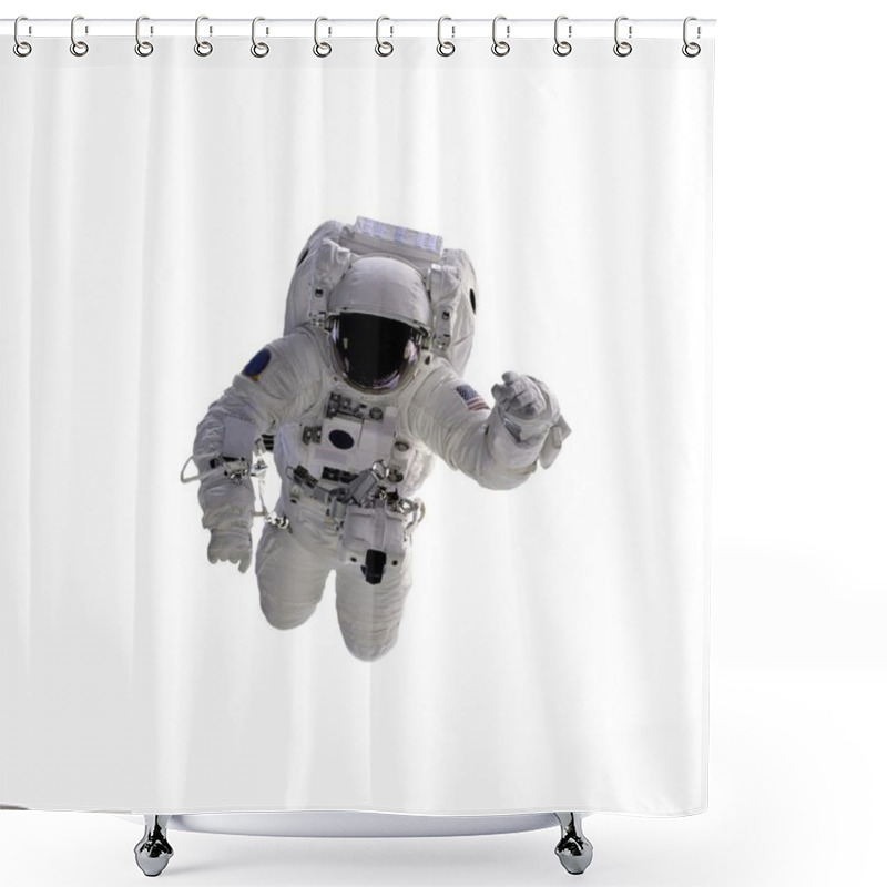 Personality  Spacecraft On The White Background Shower Curtains