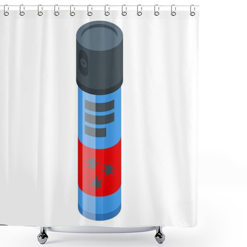 Personality  Bug Sprayer Icon Isometric Vector. Chemical Control Shower Curtains